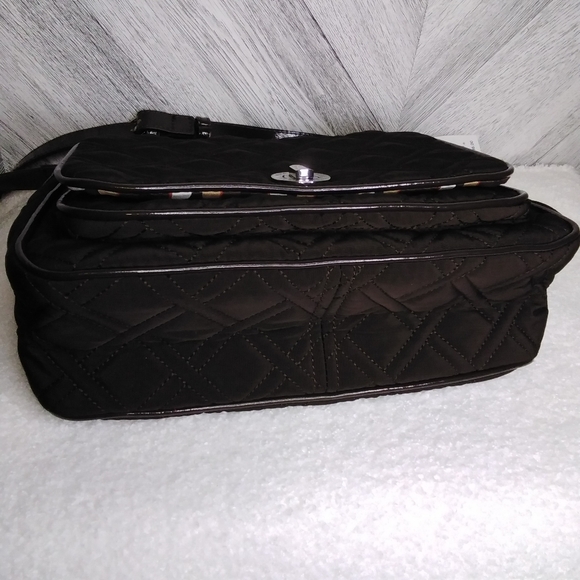 Vera Bradley Turn-lock Crossbody Classic Brown Purse Bag - Picture 6 of 10